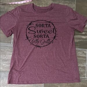 Sorta Sweet Sorta Beth Dutton Women's Maroon Tee
